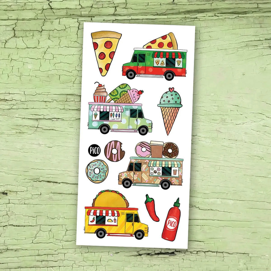 Tatouages temporaires PiCO Tatoo, Les camions de nourriture, food truck.