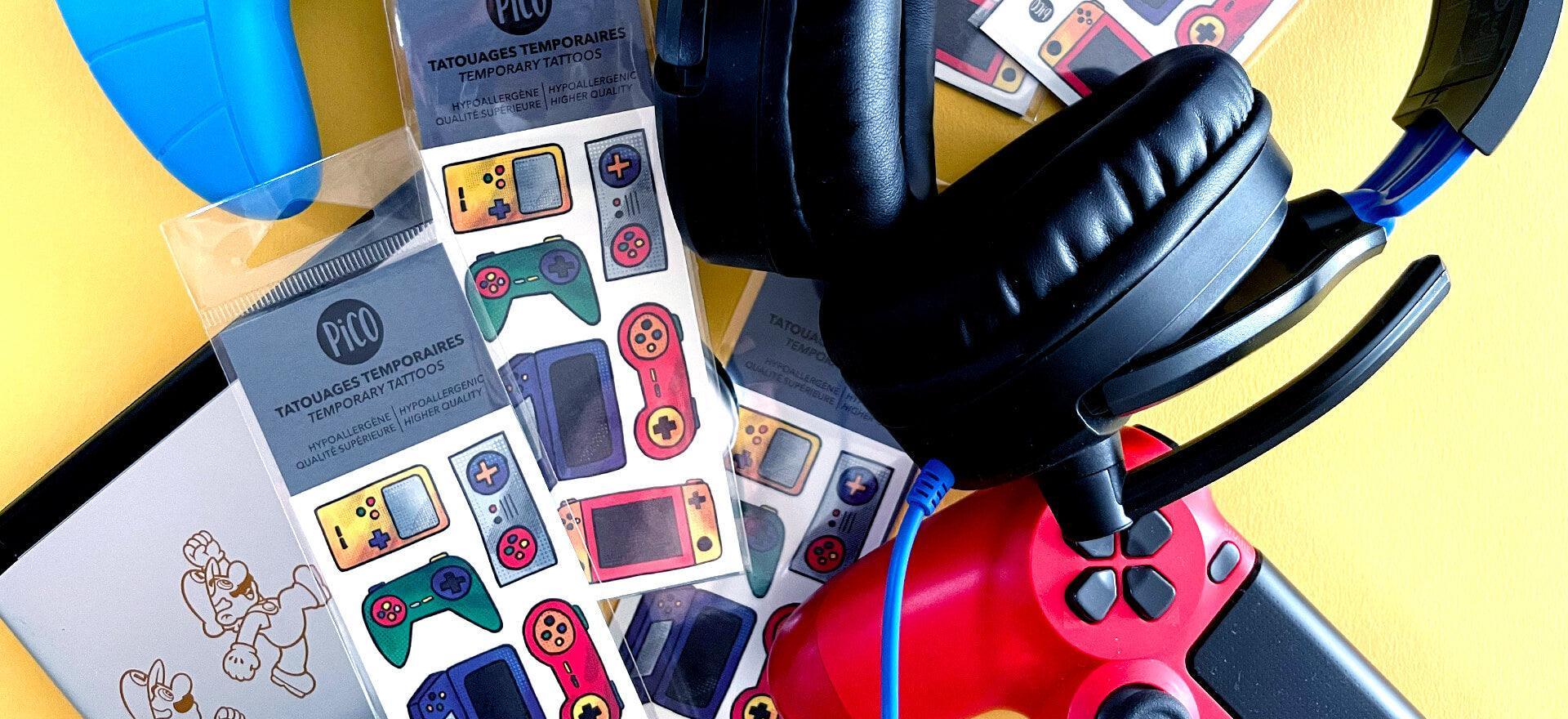 Autocollants, tatouages et affiches de jeux vidéo - PiCO Tatoo