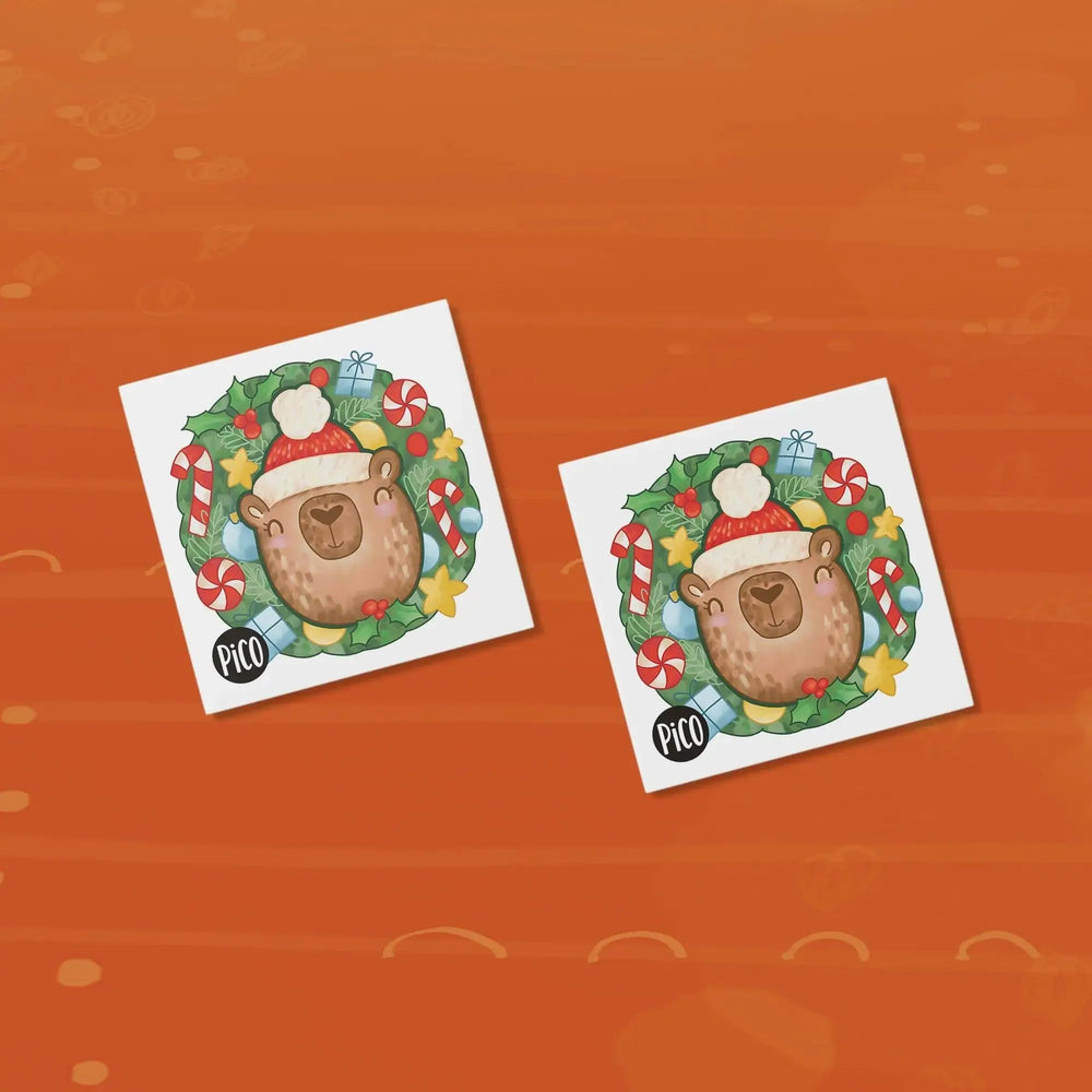 Tatouages temporaires en vrac L'ours couronné par PiCO Tatouages temporaires. Design réalisé au Québec. / Temporary tattoos in bulk The crowned bear by PiCO Temporary Tattoos. Design made in Canada.
