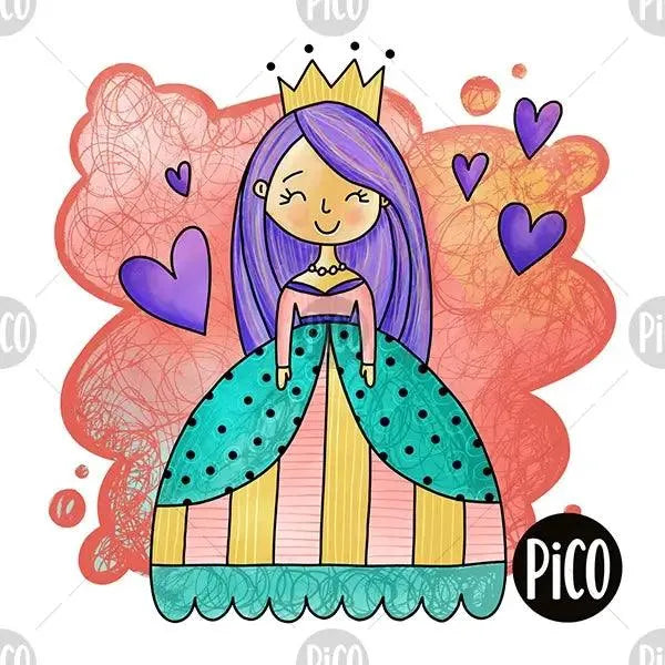 Tatouages temporaires de princesse en vrac par PiCO Tatouages temporaires faits au Québec. / Princess temporary tattoos in bulk by PiCO Tatoo. Made in Quebec.