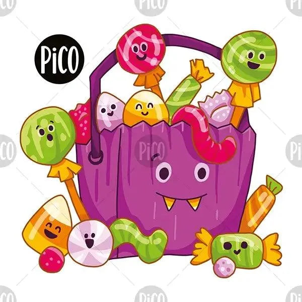 Tatouages temporaires Bonbons d'Halloween en vrac - PiCO Tatoo