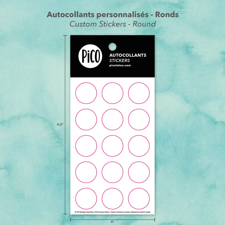 Autocollants personnalisés - 4"x8,5" Personnalisés PiCO Tatoo