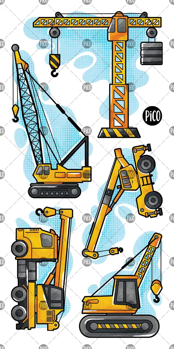 Les grues du chantier