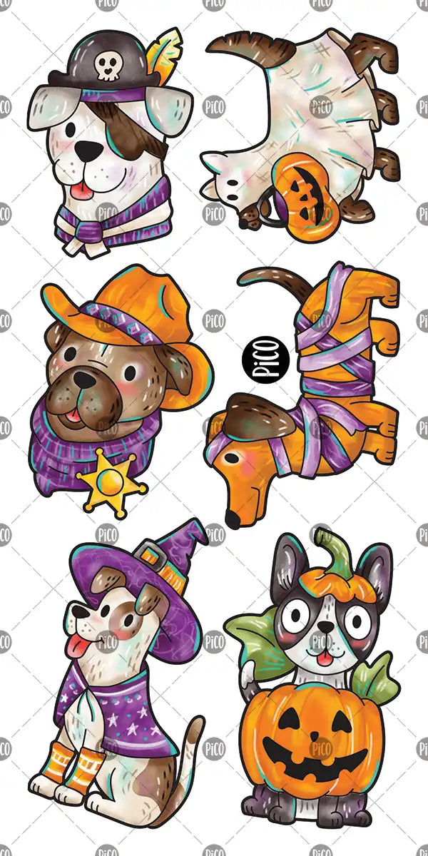Les chiens costumés