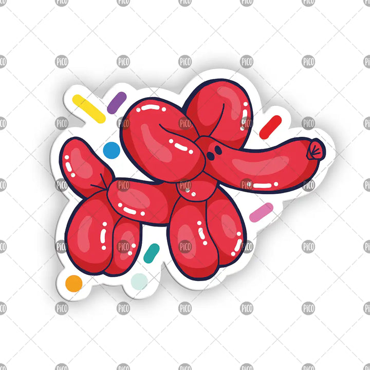 Autocollant en vinyle ballon de fête coloré pour enfants 
Colorful party balloon vinyl sticker for kids