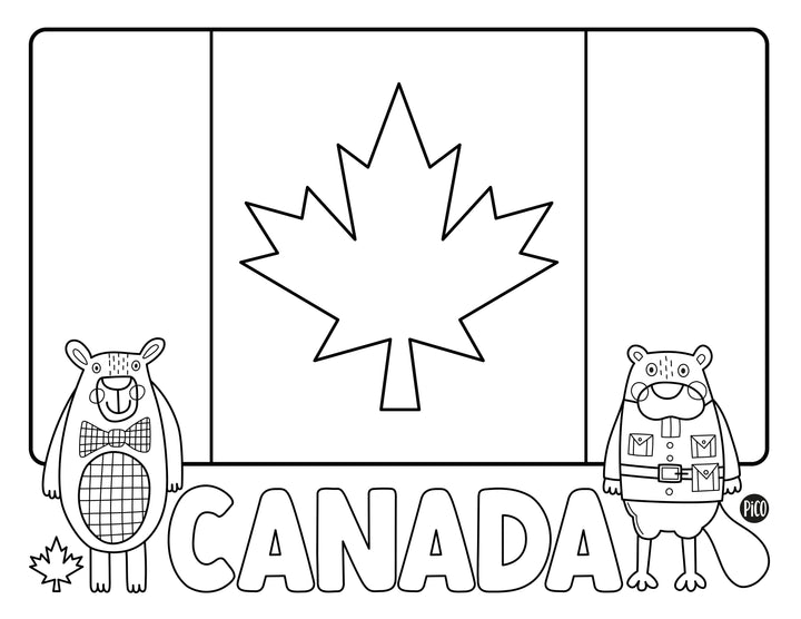 Coloriage gratuit - Go Canada