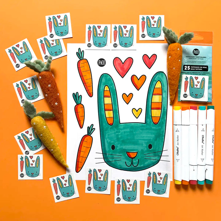 Coloriage gratuit - Le lapin de Pâques