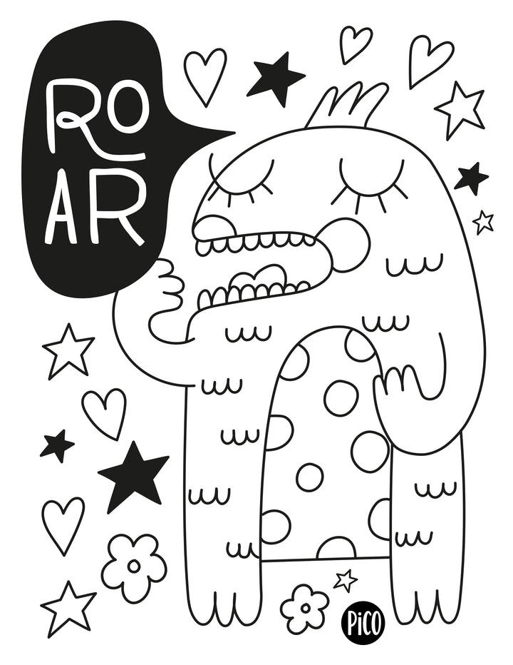 Coloriage gratuit - Monstre mignon