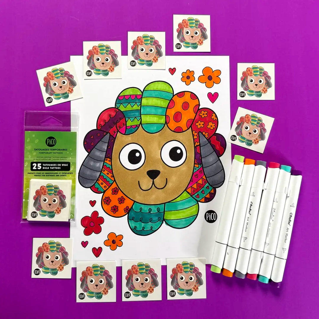 Coloriage gratuit - Le mouton coloré