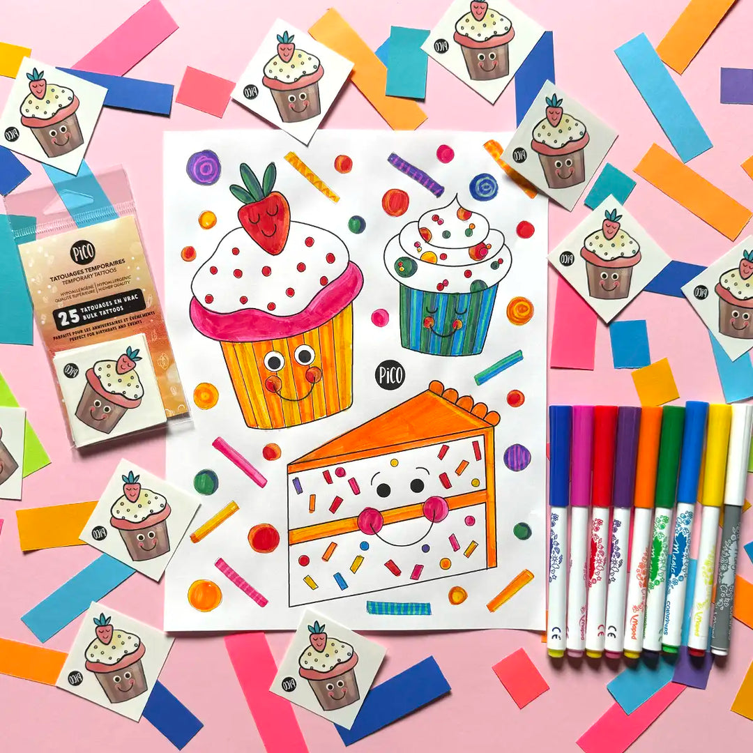 Coloriage gratuit - Les petits gâteaux