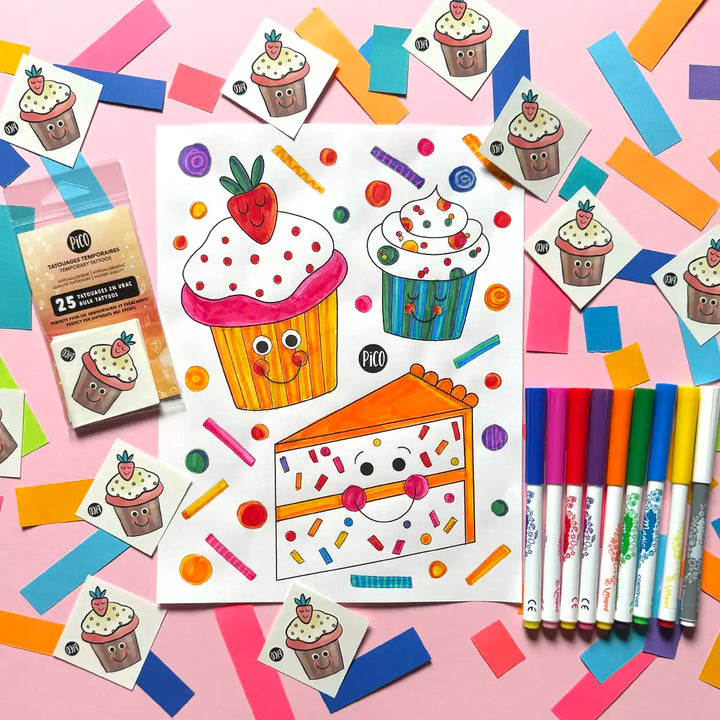 Coloriage gratuit - Les petits gâteaux