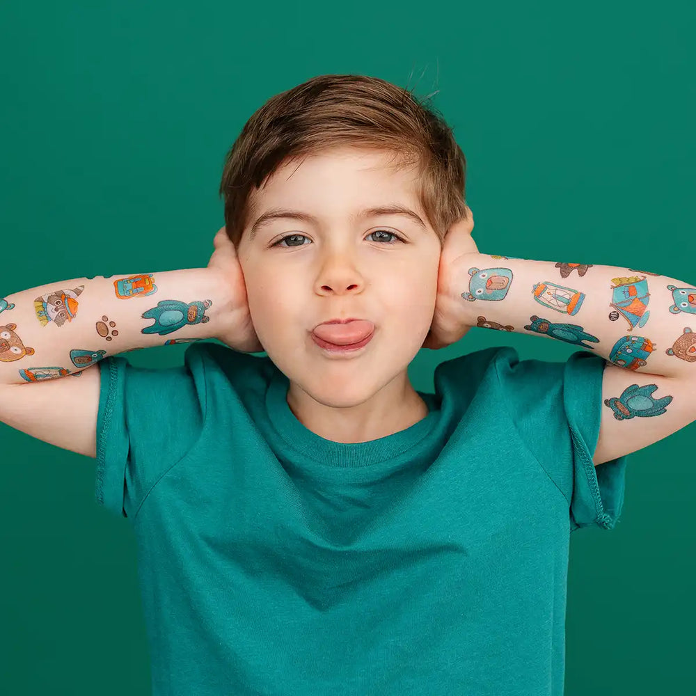 Les oursons souriants Tatouages temporaires PiCO Tatoo