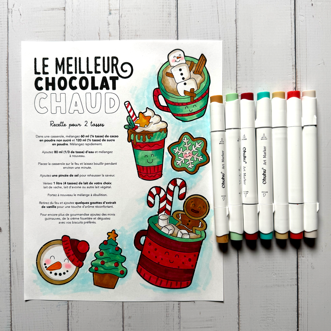 Coloriage gratuit - Le meilleur chocolat chaud