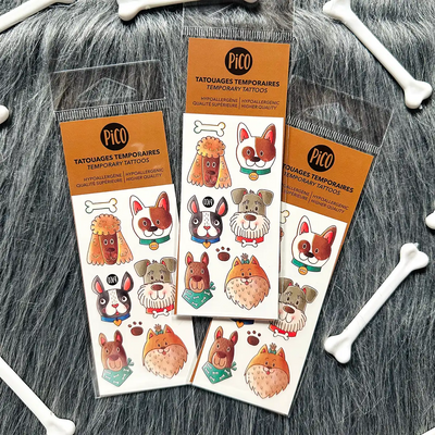 L’escouade canine Tatouages temporaires PiCO Tatoo