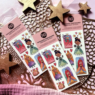 Mademoiselle la princesse et ses amies Tatouages temporaires PiCO Tatoo