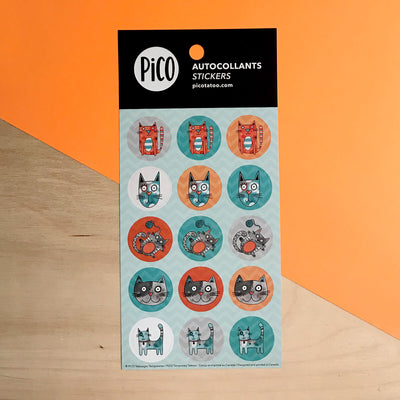 PiCO Tatoo, cats stickers.
