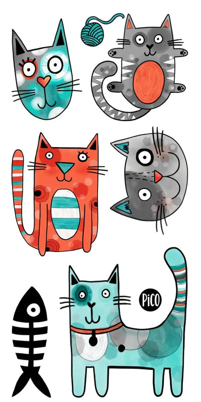 PiCO Tatoo, cat temporary tattoos.