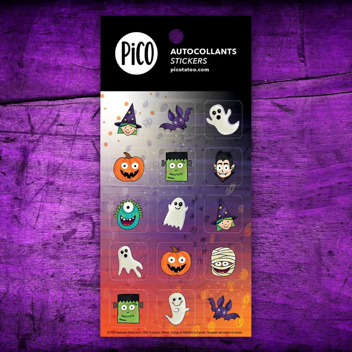 13 Autocollants Tatouages Phosphorescents Halloween - Fantômes, Citrouilles, Sorcières, Pour Enfants, Temporaires Et Amusants - 10