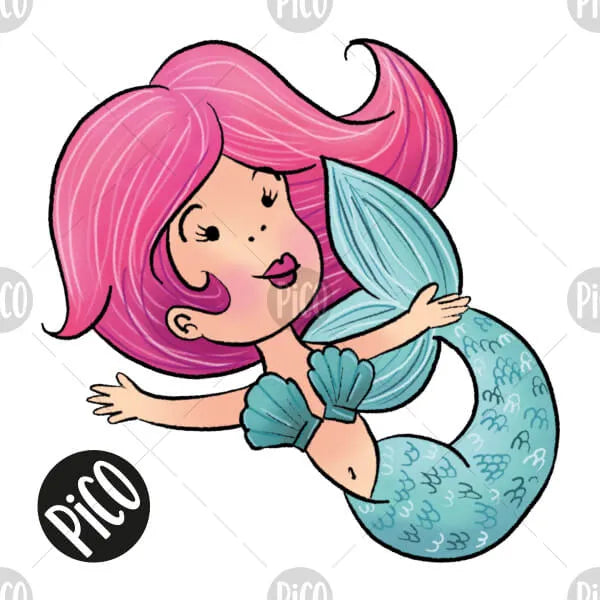PiCO Tatoo, temporary tattoos in bulk/ Mermaid