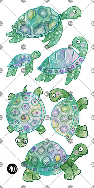 Tatouages temporaires PiCO Tatoo, les tortues de mer et de terre