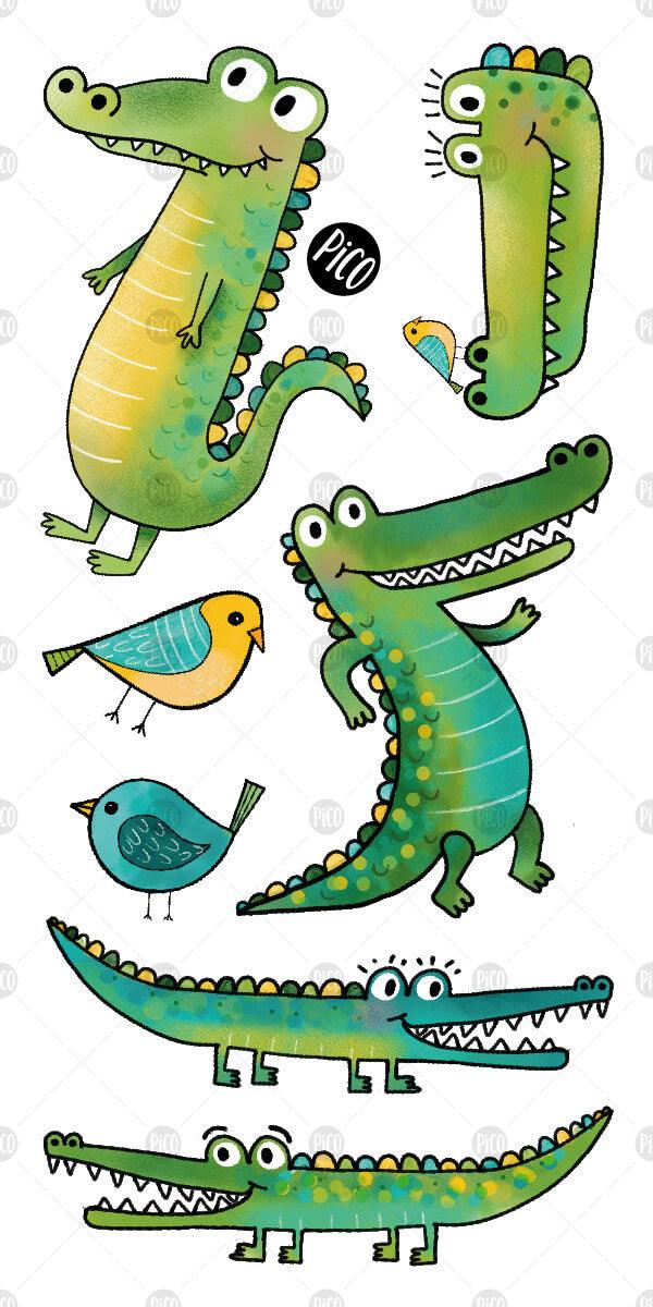 PiCO Tatoo, crocodile temporary tattoos.