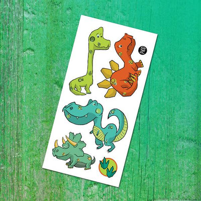 PiCO Tatoo, wish card and temporary tattoos, dinosaurs.