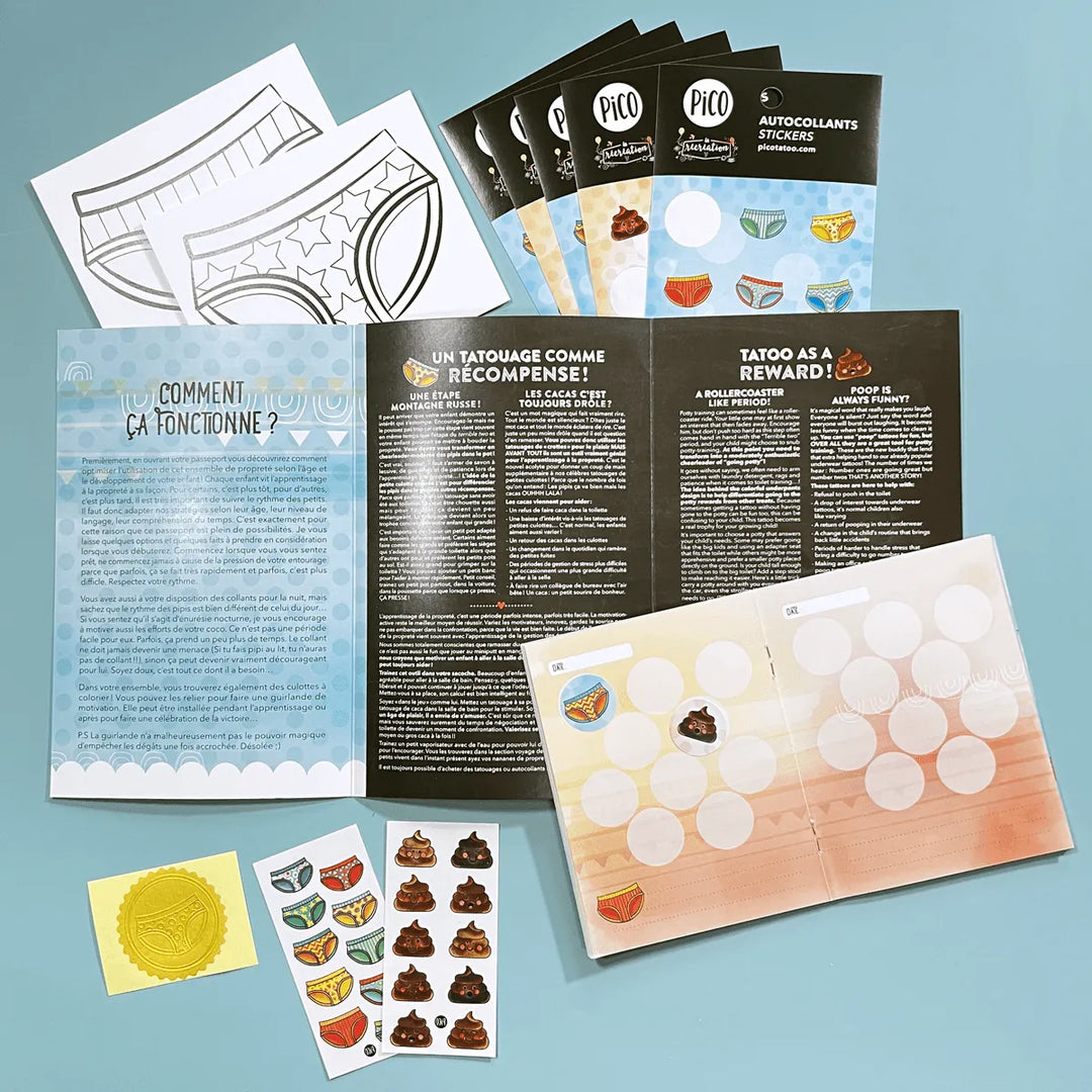 Wmool Lot de 5 autocollants de toilette à changement de couleur pour enfant Wmool Lot de 5 autocollants de toilette à changement de couleur pour enfant